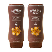Hawaiian Tropic frente del envase mostrando tamaño y diseño, fácil identificación