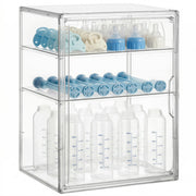 HBlife front view acrylic organizer showing clear storage and tidy bottles