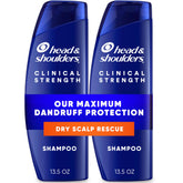 Head & Shoulders vista frontal del champú mostrando etiqueta y tamaño