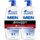Head & Shoulders botella frontal con aroma Old Spice Swagger, aspecto masculino y limpieza
