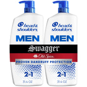 Head & Shoulders botella frontal con aroma Old Spice Swagger, aspecto masculino y limpieza