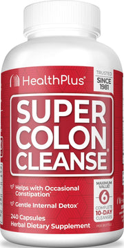 Health Plus bote frontal mostrando el envase y la cantidad para claridad