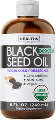 Healths Harmony botella frontal mostrando etiqueta orgánica y volumen