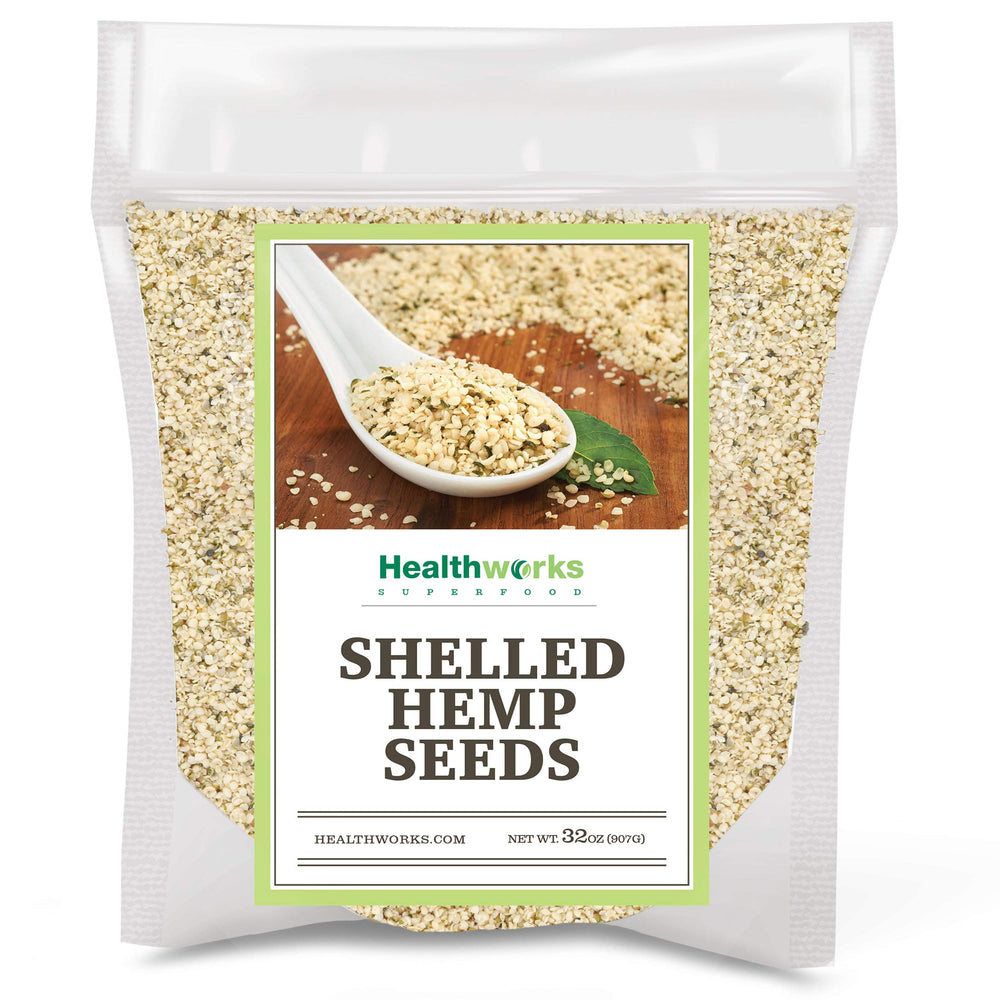 Healthworks Superfoods frente del envase mostrando 2 lb y diseño claro