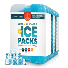 Healthy Packers pack de hielo frontal mostrando 8 unidades para lonchera