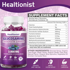Healtionist primer plano de una gomita resaltando textura y facilidad de masticar