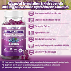 Healtionist gomitas en mano mostrando tamaño y dosis fácil de tomar