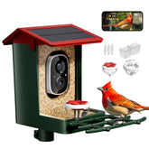 HEAPETS front view showing feeder and camera, clear setup benefit