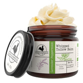 Hearth and Homestead front tin showing brand and lavender peppermint scent for travel hydration