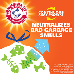 Hefty bag lining a kitchen can keeping waste contained and neat
