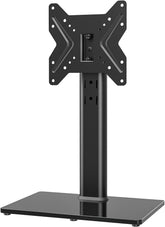 Hemudu front view of stand with TV showing stable modern design and clean profile