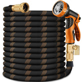 HENCUK full-length hose front view showing lightweight portability and durable weave