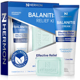 Hermon front packaging showing cream and soap for immediate relief