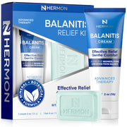 Hermon front packaging showing cream and soap for immediate relief