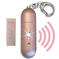 HerTime2 alarma llavero frontal con diseño rosa oro y visibilidad inmediata