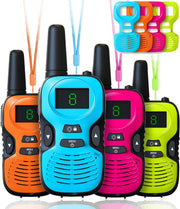 Hetyue front packaging showing four colored radios and benefits of family use