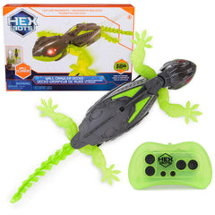 HEX BOTS vista frontal del gecko en su empaque, atractivo para regalo