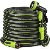 HEYRSUN 50ft hose front packaging showing complete watering kit benefits