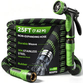 HEYRSUN manguera frontal 25 ft mostrando longitud y estructura durable