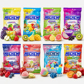 HI-CHEW front packaging showing eight-bag variety for easy identification and gifting