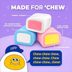 HI-CHEW primer plano de la textura masticable que promete sabor duradero