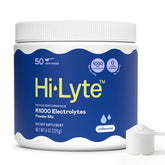 Hi-Lyte K1000 front packaging showing size and servings, clear product benefit