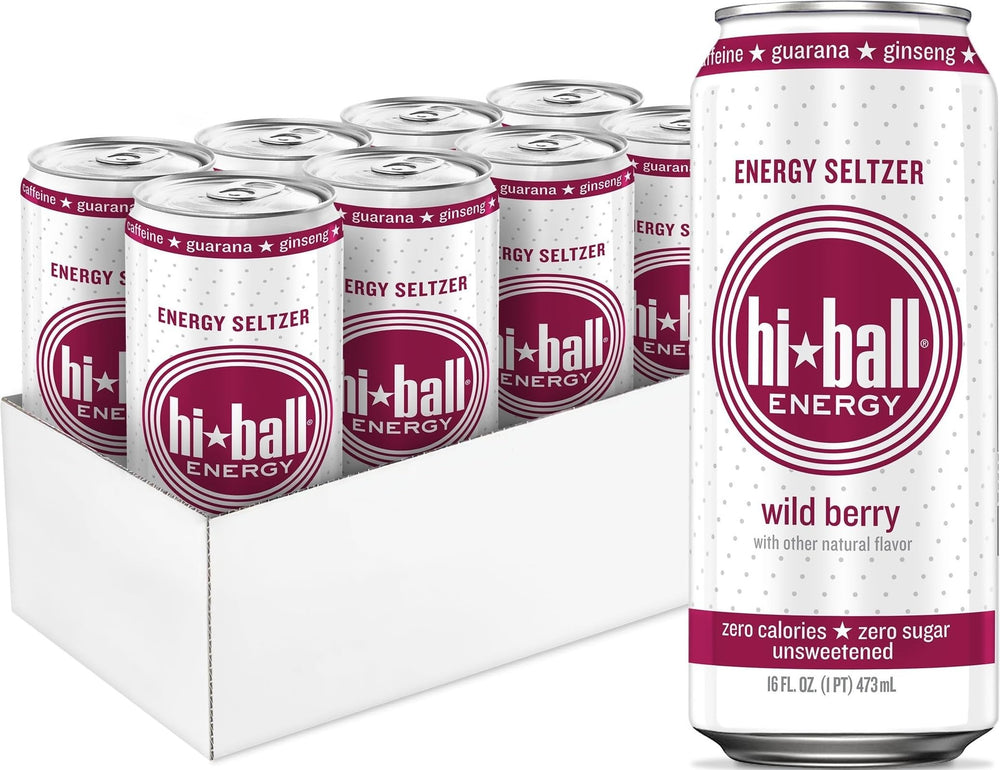 Hiball lata frontal Wild Berry mostrando diseño y claridad