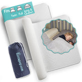 Hiccapop front view of inflated rails showing bedside protection and peace of mind
