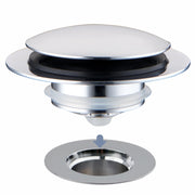 HIDROP tapón frontal cromado, aspecto elegante y cierre confiable