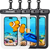 Hiearcool funda frontal del pack de cuatro, protege móviles en viaje
