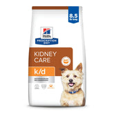 Hill's Prescription Diet paquete frontal que muestra la marca y beneficio renal