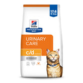 Hill's Prescription Diet envase frontal mostrando fórmula c/d Multicare y beneficio urinario