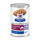 Hill's Prescription Diet lata frente mostrando diseño y beneficio digestivo
