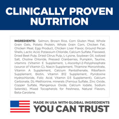 Hill's Science Diet paquete junto a regla para comparar tamaño y porción práctica