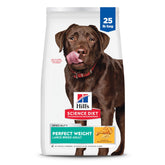 Hill's Science Diet front bag showing perfect weight large breed benefits