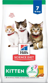 Hill's Science Diet front packaging showing kitten formula and benefits