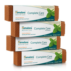 Himalaya frente del empaque mostrando pack de cuatro y beneficios botánicos