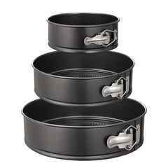 HIWARE molde desmontable frontal mostrando el aro y base, facilita desmoldar cakes