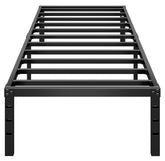 HLIPHA vista frontal de la cama twin mostrando soporte estable y estética minimalista