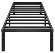 HLIPHA vista frontal de la cama twin mostrando soporte estable y estética minimalista