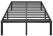 HLIPHA front view of metal platform bed frame showing sleek design and stability