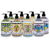 Home & Body Company Perugia front packaging showing eight bottles and pumps benefit: stylish bulk supply