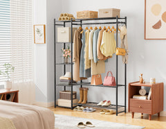 HOMIDEC shelving close-up highlighting sturdy shelves that hold folded garments
