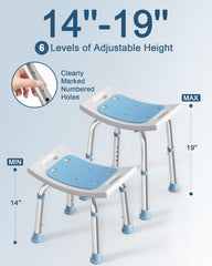 HOMLAND side view showing height adjustment pins for customizable seat height