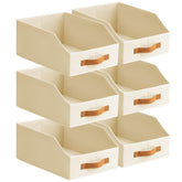 Homsorout caja frontal beige mostrando acceso rápido y orden