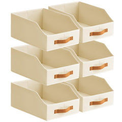 Homsorout caja frontal beige mostrando acceso rápido y orden