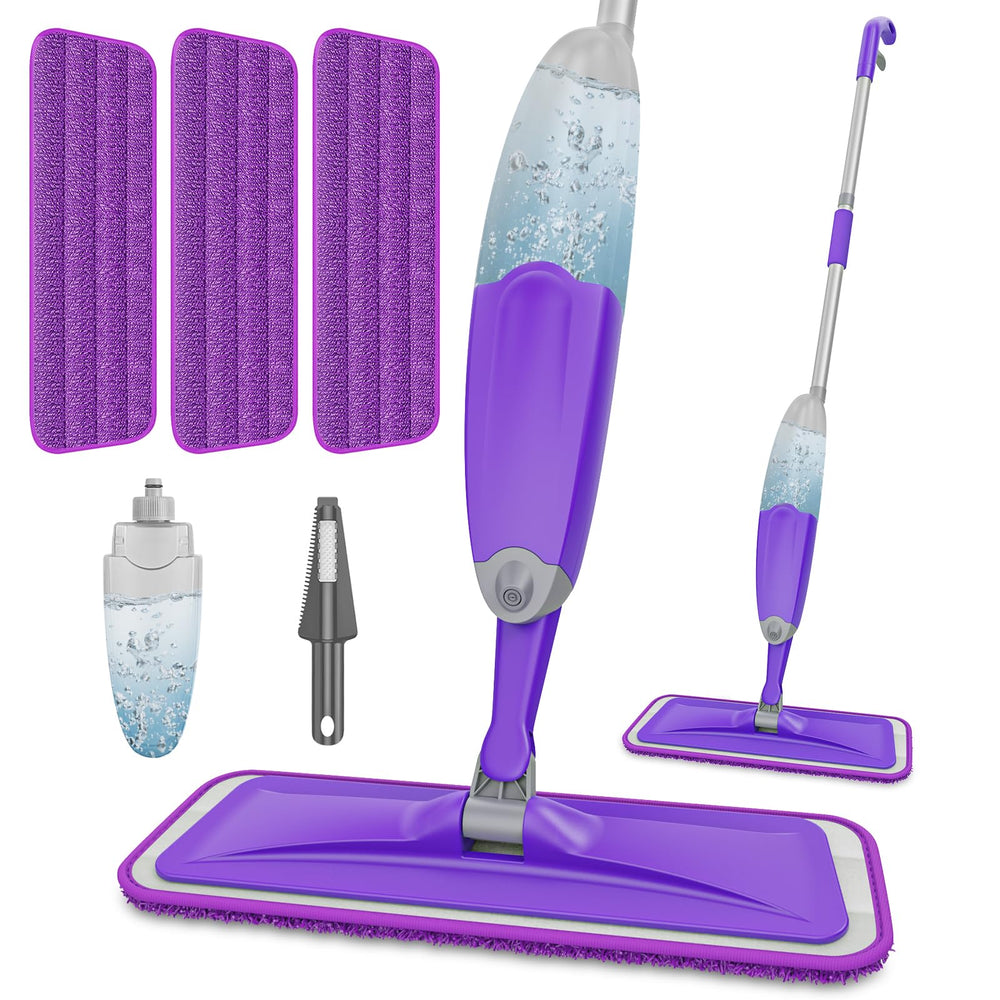 HOMTOYOU mopa frontal mostrando diseño y gatillo ergonómico beneficioso