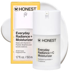 Honest Beauty envase frontal mostrando tamaño y diseño, aporta confianza