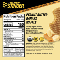 Honey Stinger corte del relleno de mantequilla de cacahuete y plátano nutritivo