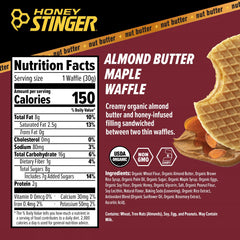 Honey Stinger oblea en mano lista para consumir en entrenamiento rápido